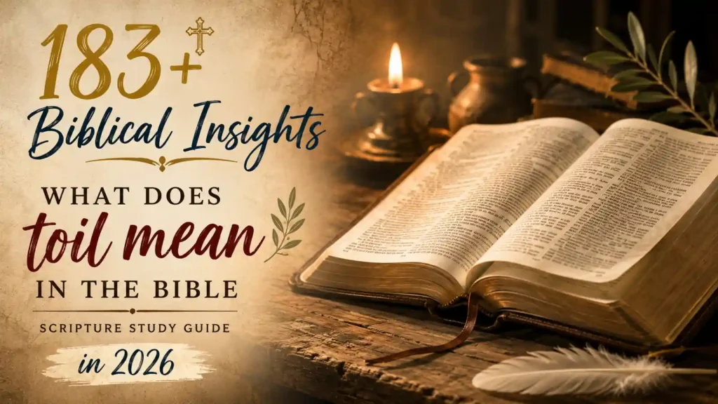 What Does Toil Mean In The Bible