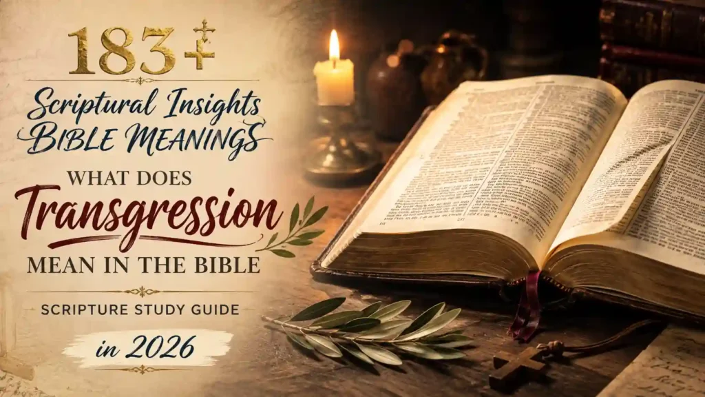 What Does Transgression Mean In The Bible