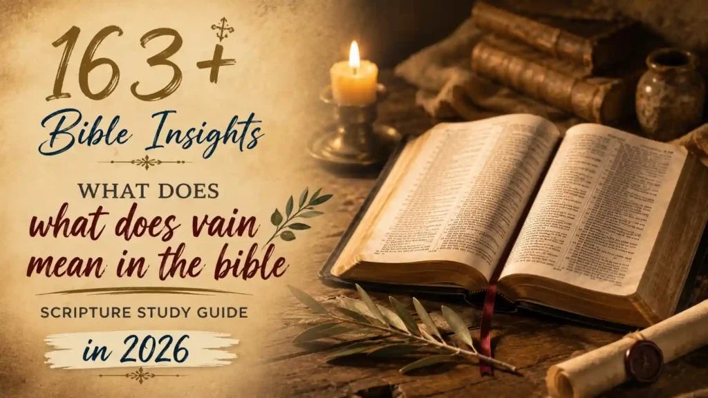 What Does Vain Mean In The Bible