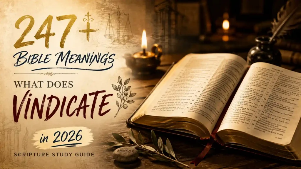 What Does Vindicate Mean In The Bible