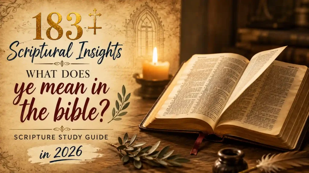 What Does Ye Mean In The Bible