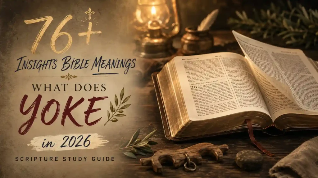 What Does Yoke Mean In The Bible