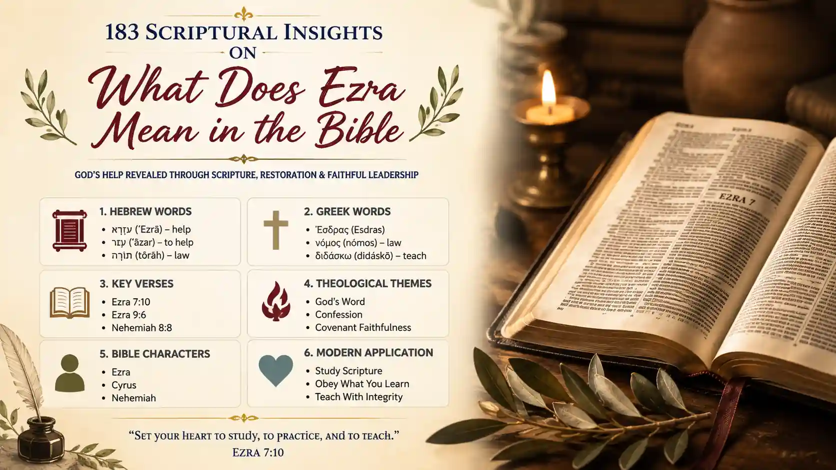 What Does Ezra Mean In The Bible