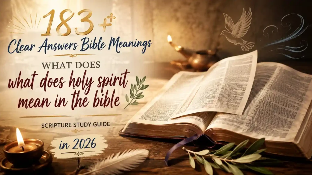 What Does Holy Spirit Mean In The Bible