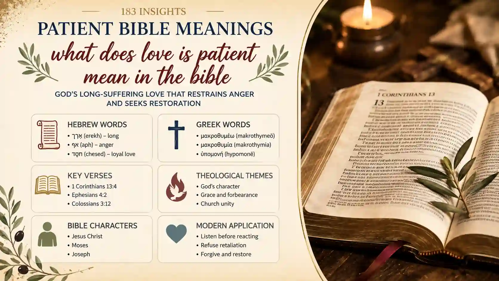 What Does Love Is Patient Mean In The Bible