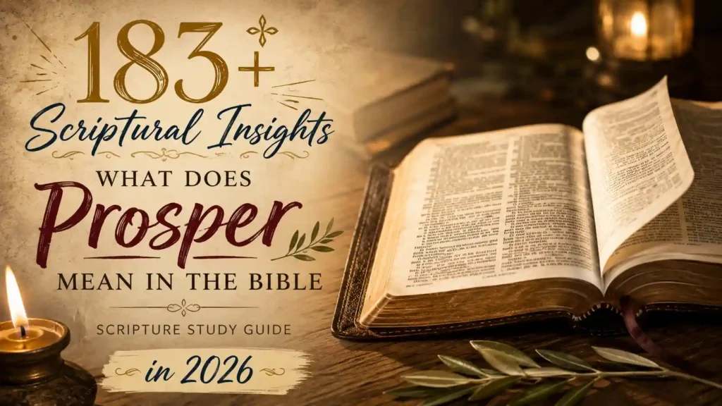 What Does Prosper Mean In The Bible