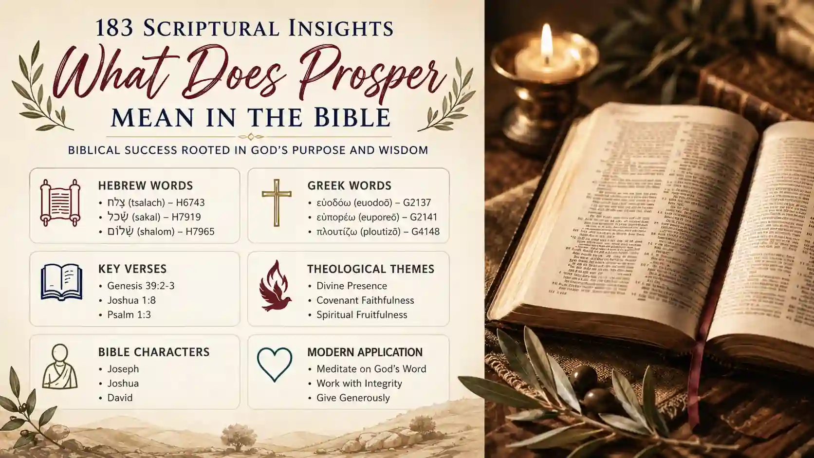 What Does Prosper Mean In The Bible