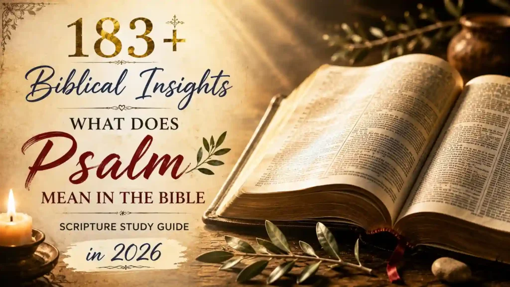 What Does Psalm Mean In The Bible