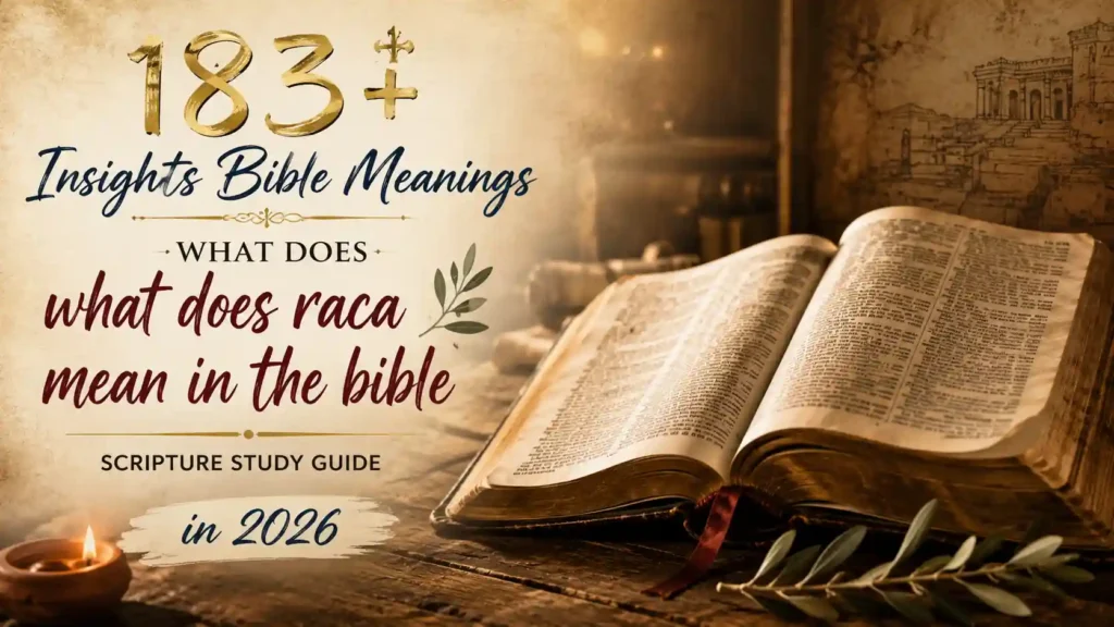 What Does Raca Mean In The Bible
