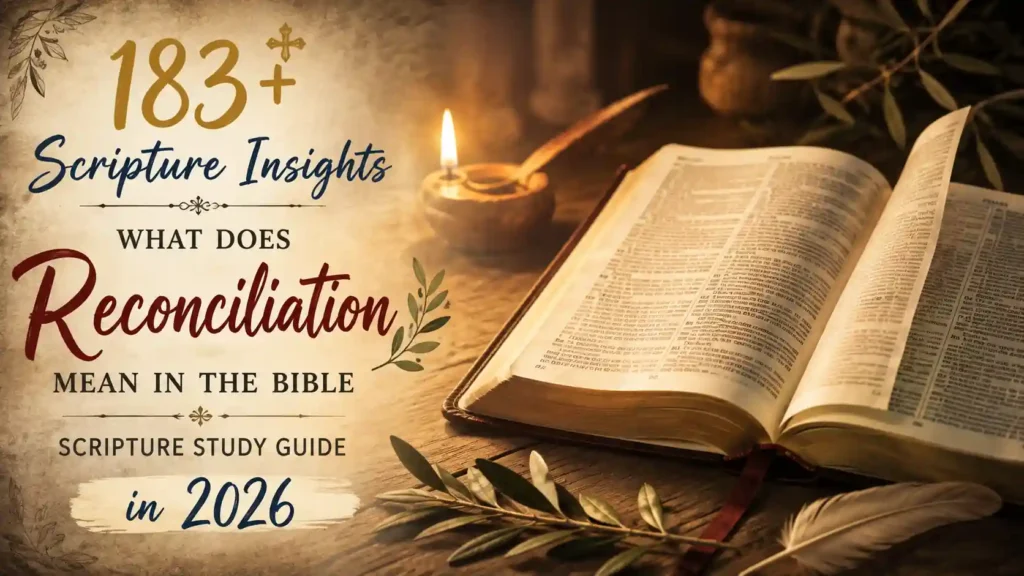 What Does Reconciliation Mean In The Bible