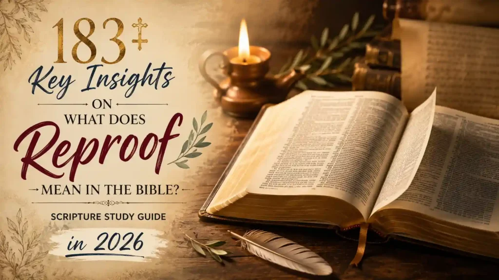 What Does Reproof Mean In The Bible