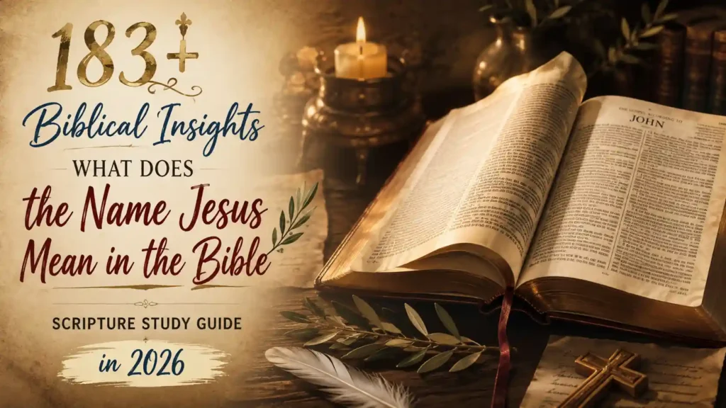 What Does The Name Jesus Mean In The Bible
