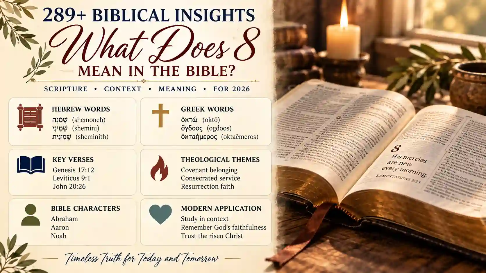 What Does 8 Mean In The Bible What Does 8 Mean In The Bible