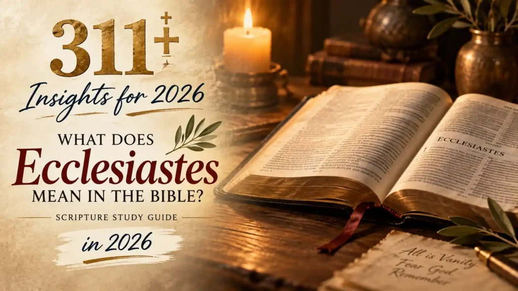 What Does Ecclesiastes Mean In The Bible