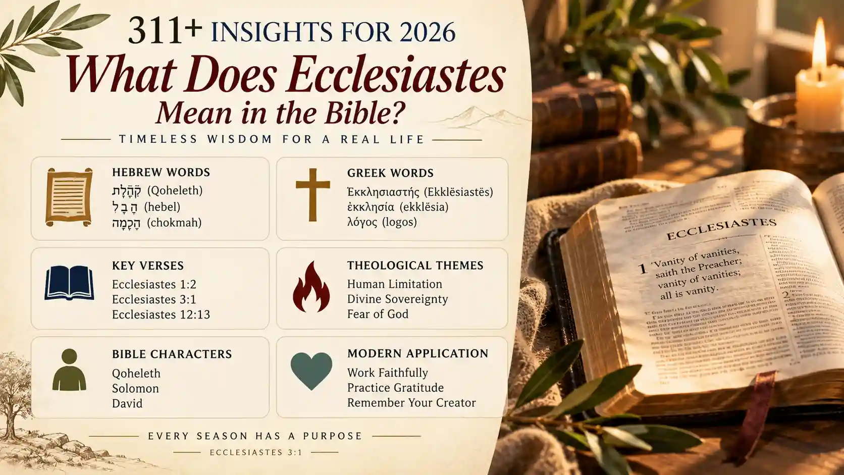 What Does Ecclesiastes Mean In The Bible