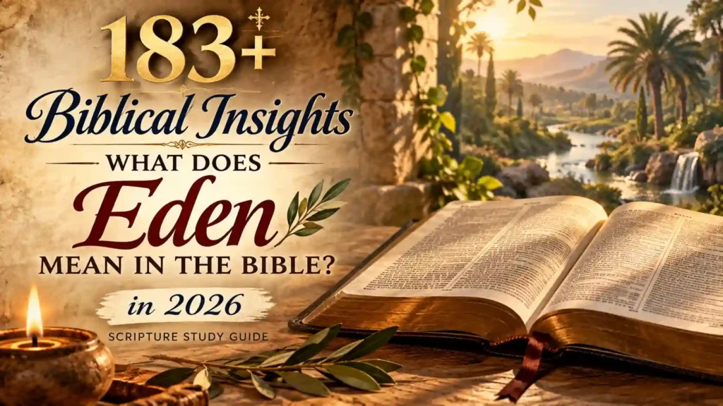 What Does Eden Mean In The Bible