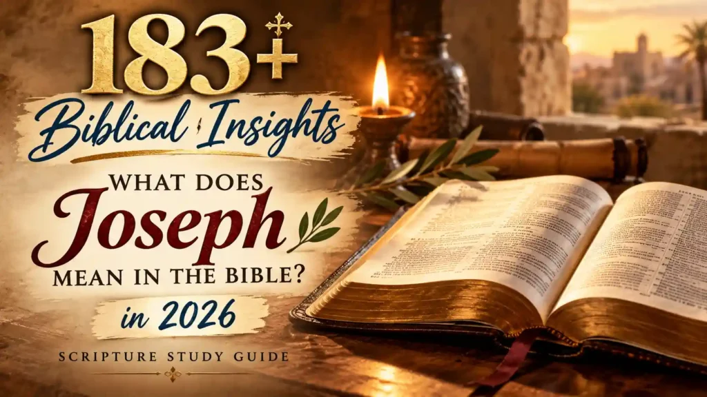 What Does Joseph Mean In The Bible