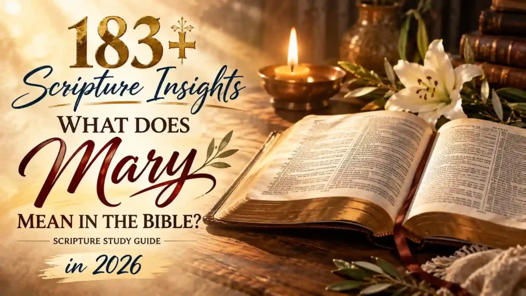 What Does Mary Mean In The Bible