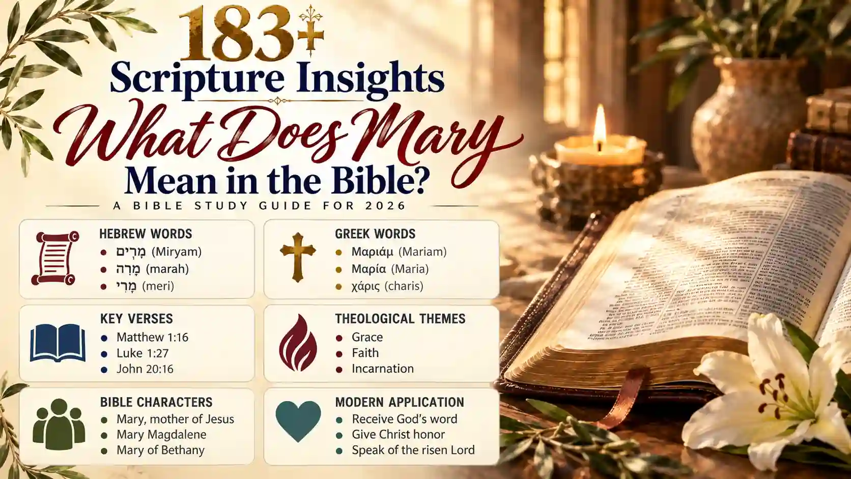 What Does Mary Mean In The Bible