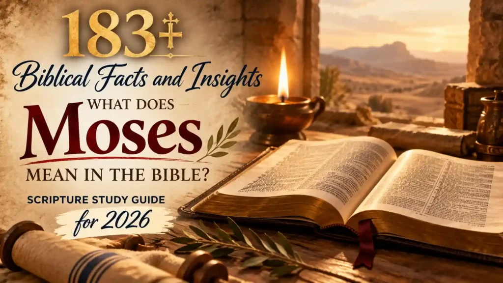 What Does Moses Mean In The Bible