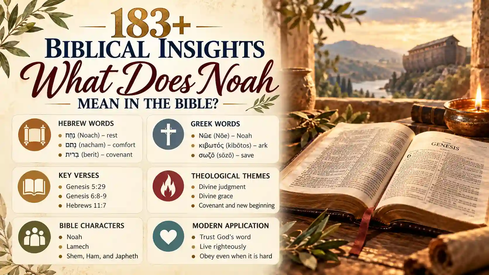 What Does Noah Mean In The Bible What Does Noah Mean In The Bible