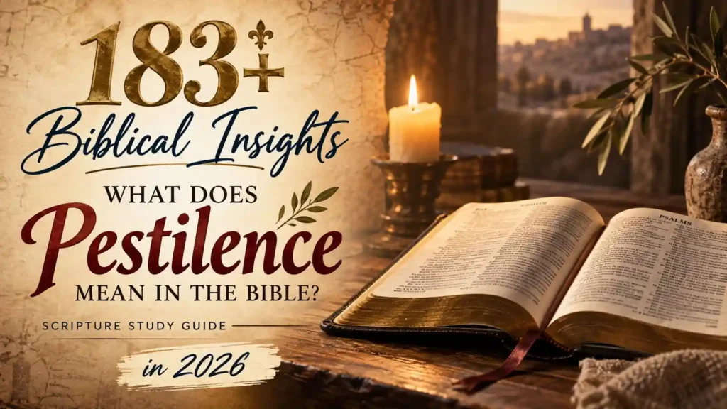 What Does Pestilence Mean In The Bible