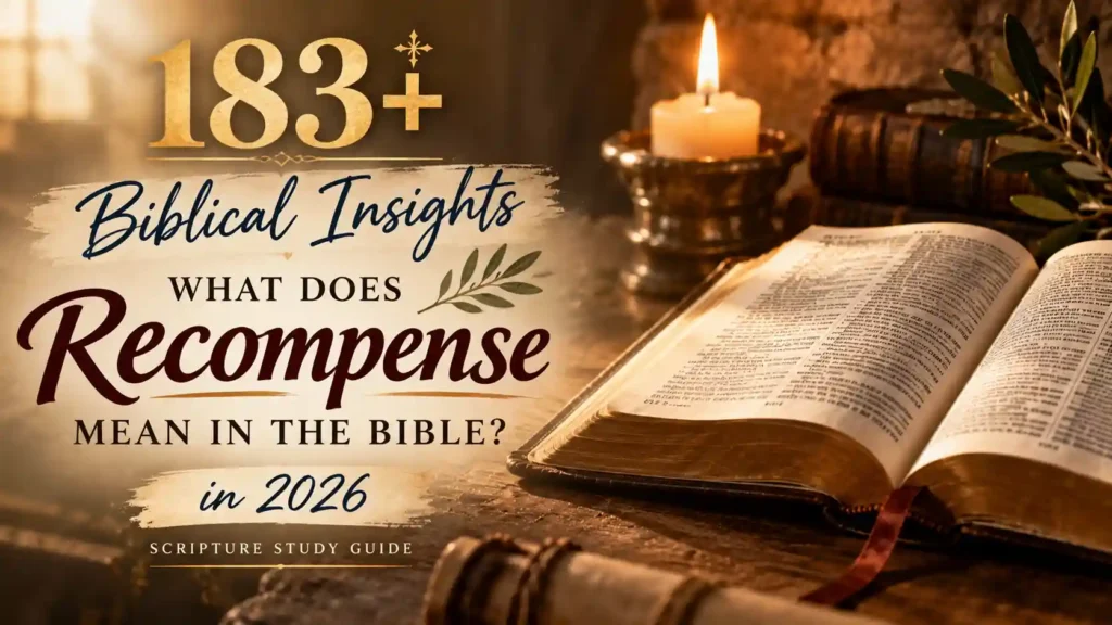 What Does Recompense Mean In The Bible