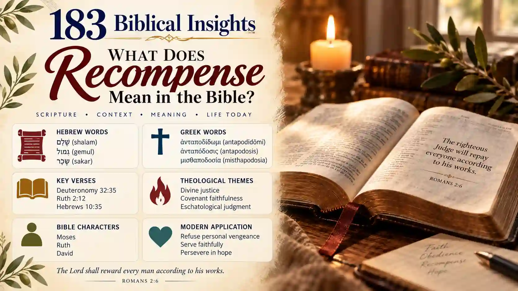 What Does Recompense Mean In The Bible What Does Recompense Mean In The Bible