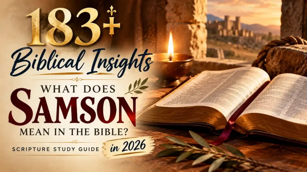 What Does Samson Mean In The Bible
