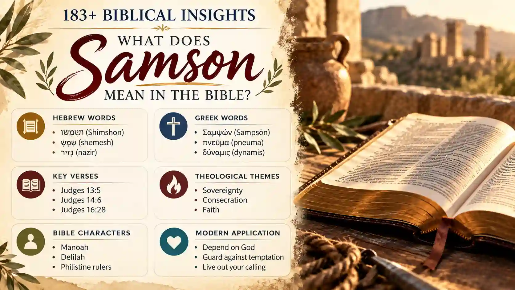 What Does Samson Mean In The Bible