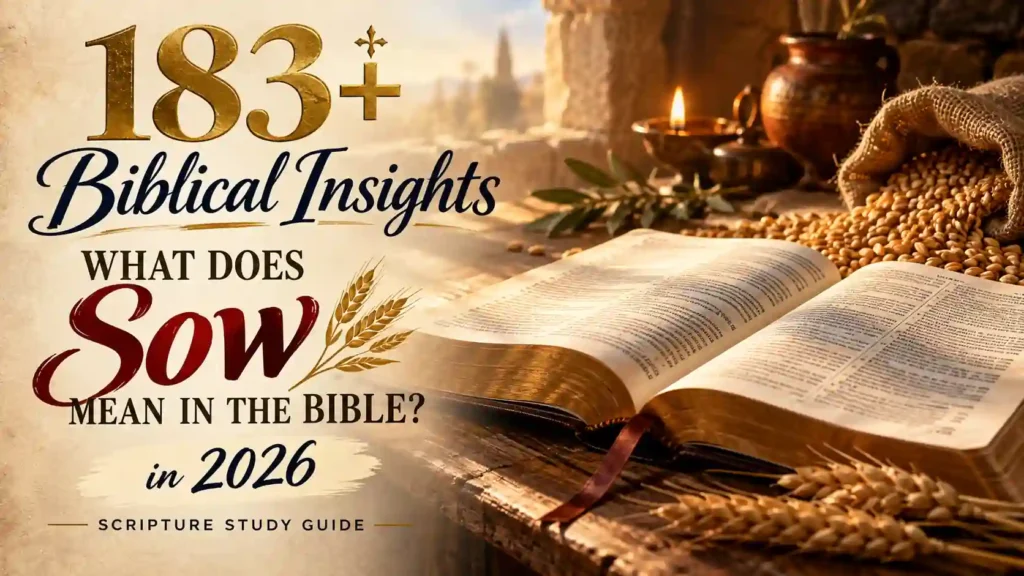 What Does Sow Mean In The Bible