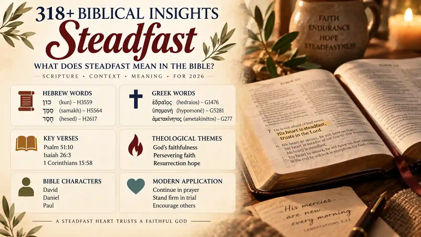 What Does Steadfast Mean In The Bible