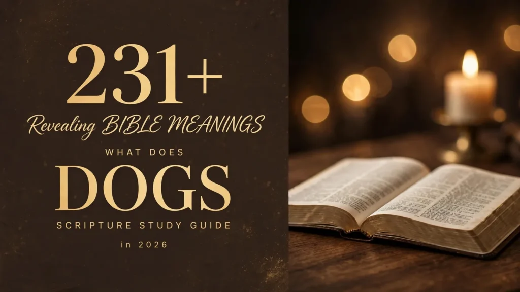 What Do Dogs Mean In The Bible