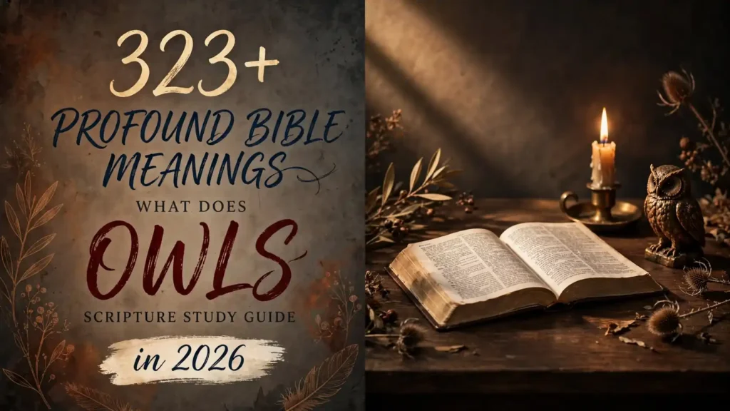 What Do Owls Mean In The Bible