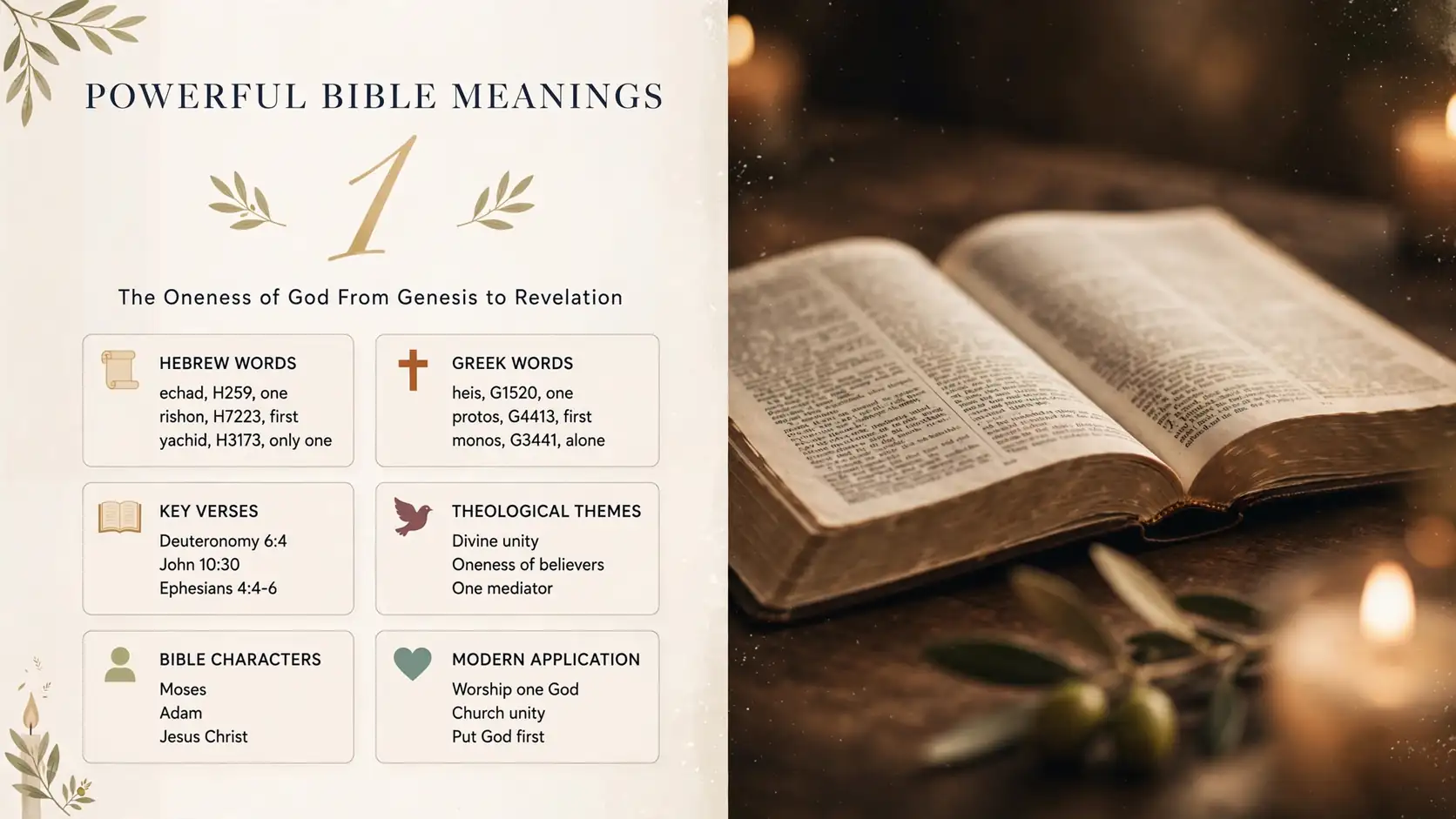 What Does 1 Mean In The Bible What Does 1 Mean In The Bible