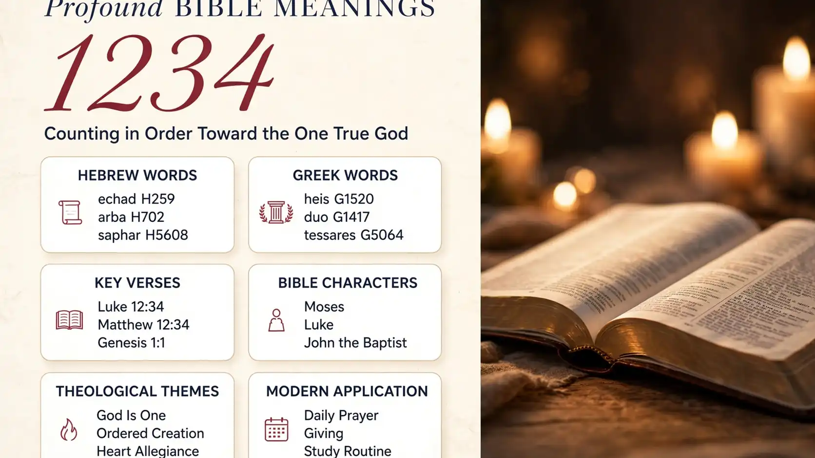 What Does 1234 Mean In The Bible