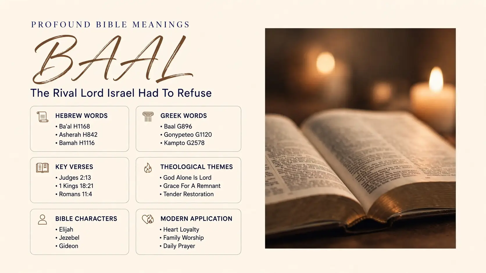What Does Baal Mean In The Bible