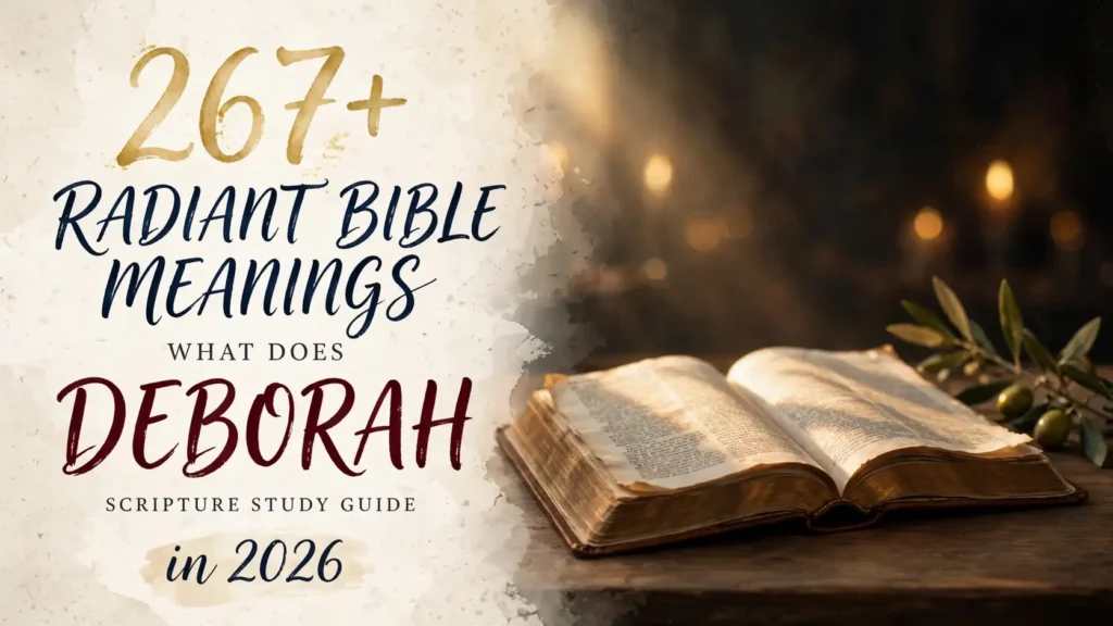 What Does Deborah Mean In The Bible