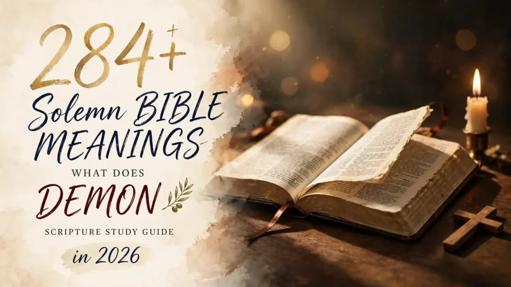 What Does Demon Mean In The Bible