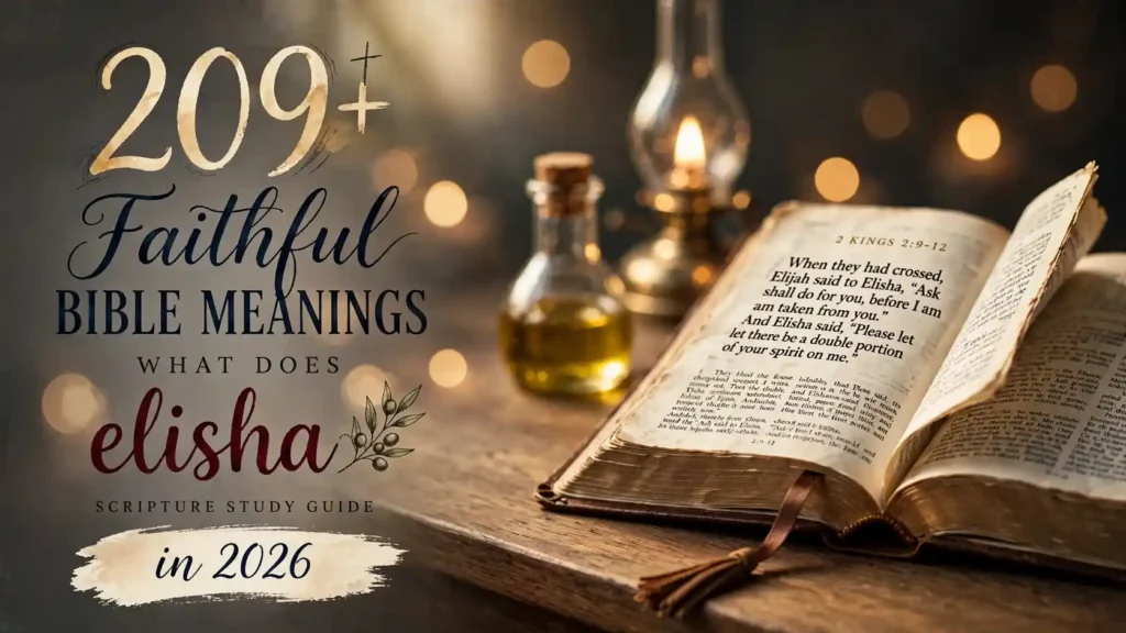 What Does Elisha Mean In The Bible
