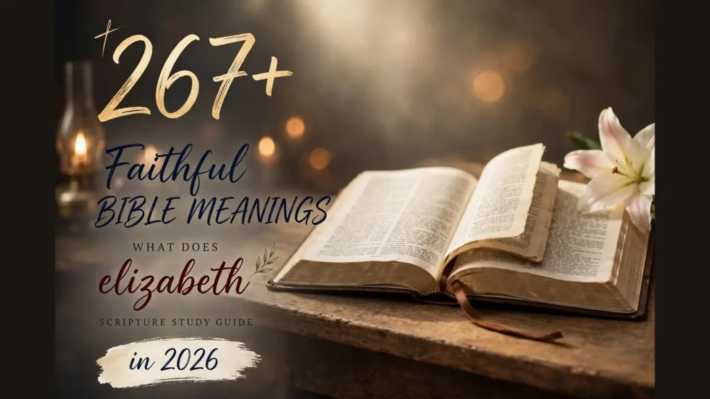 What Does Elizabeth Mean In The Bible