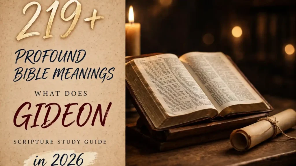 What Does Gideon Mean In The Bible