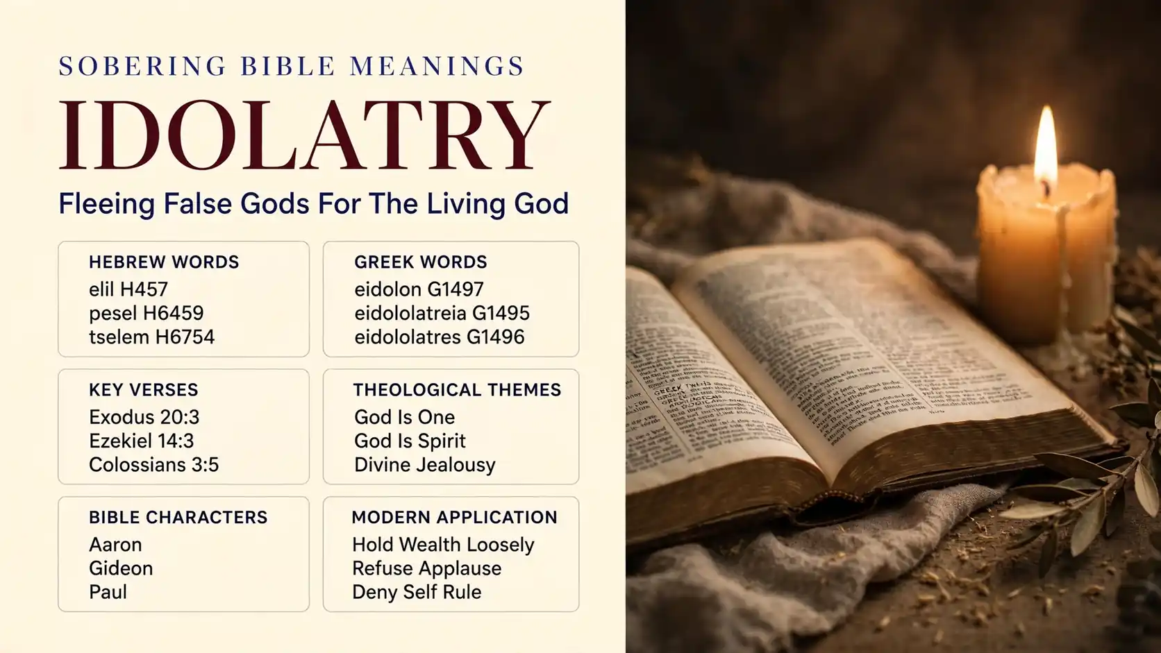 What Does Idolatry Mean In The Bible