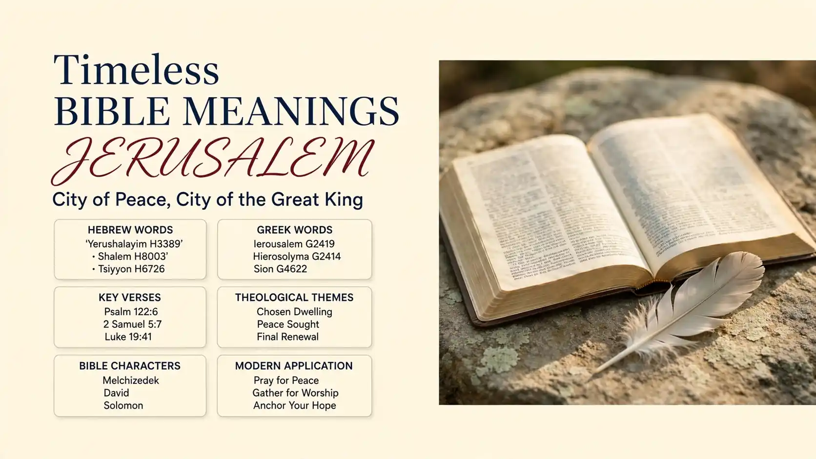 What Does Jerusalem Mean In The Bible What Does Jerusalem Mean In The Bible