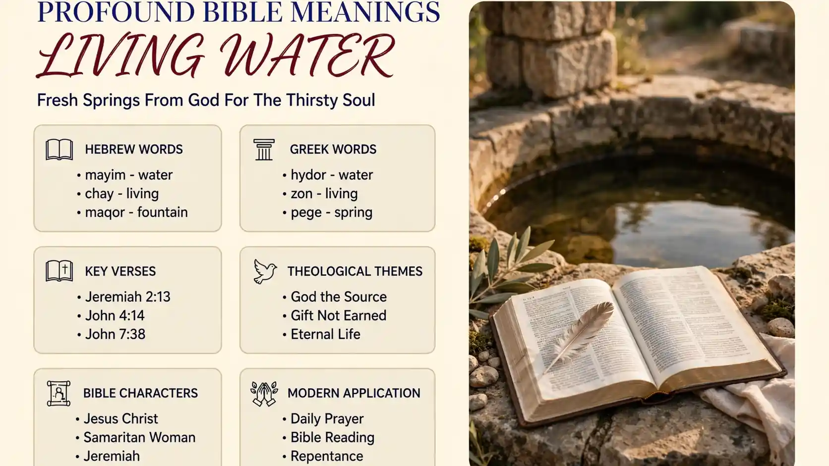 What Does Living Water Mean In The Bible