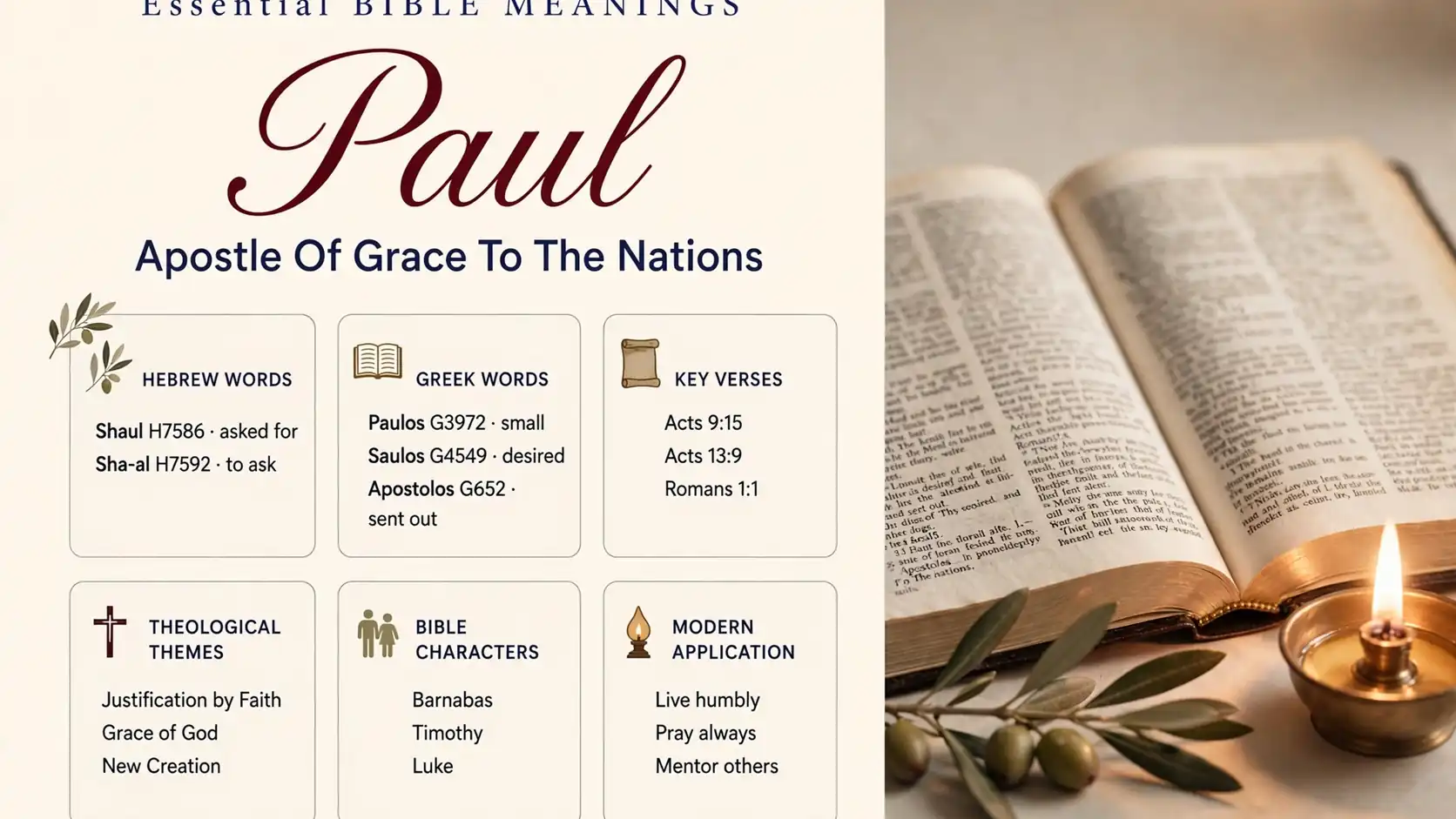 What Does Paul Mean In The Bible