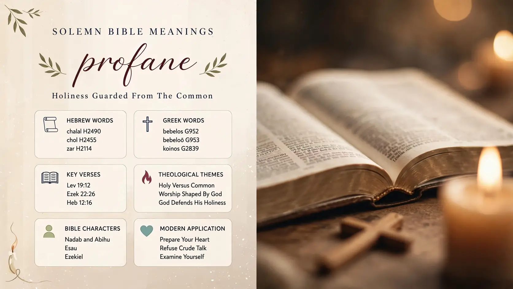 What Does Profane Mean In The Bible