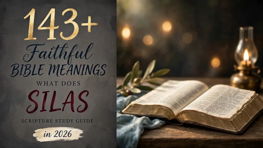 What Does Silas Mean In The Bible