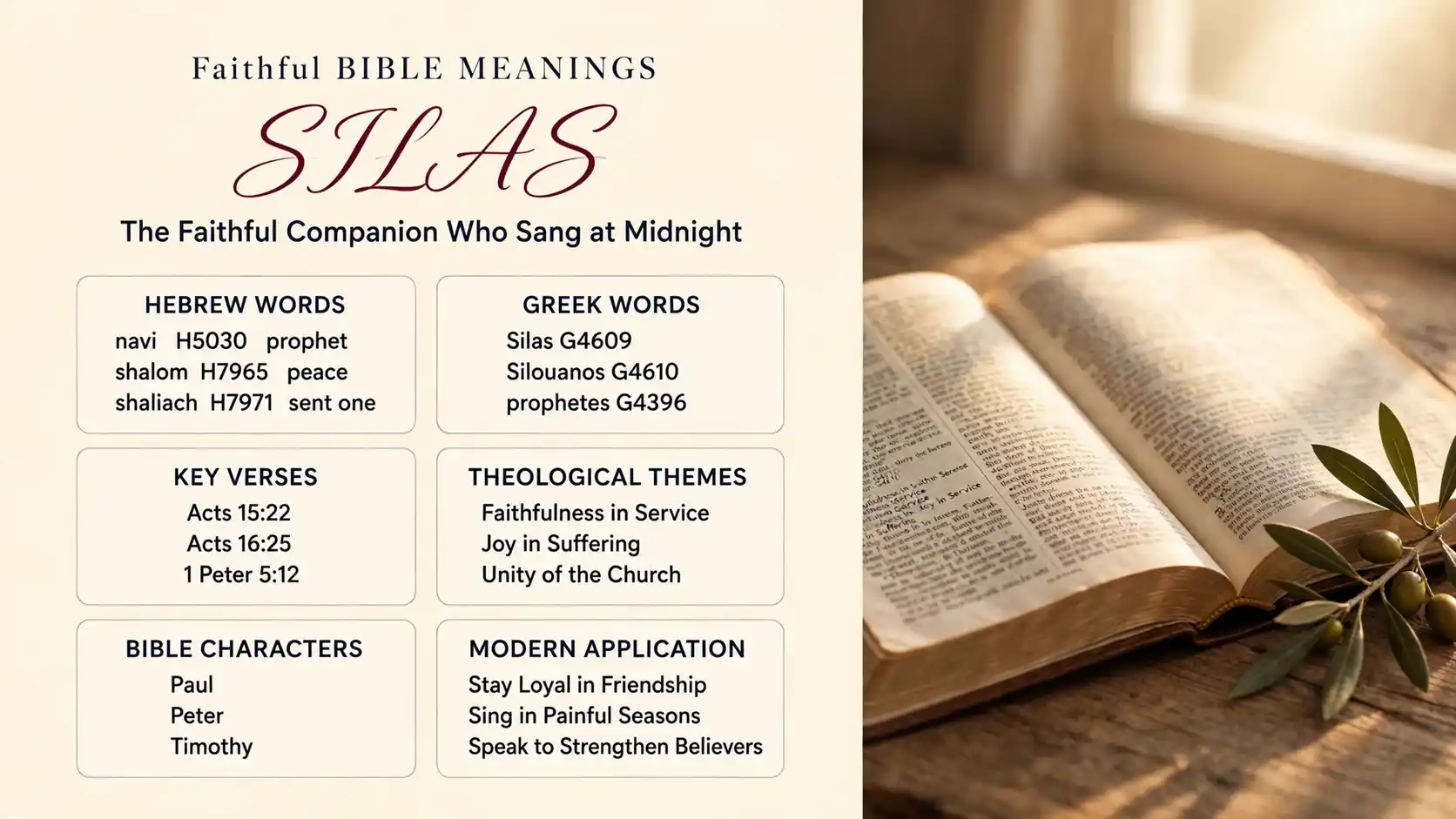What Does Silas Mean In The Bible What Does Silas Mean In The Bible