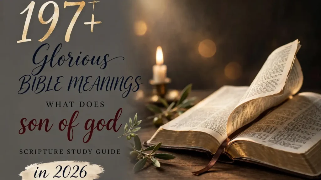 What Does Son Of God Mean In The Bible